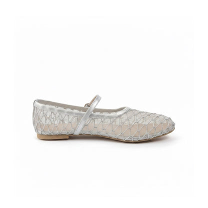 Sparkle Silver Mesh Mary Jane